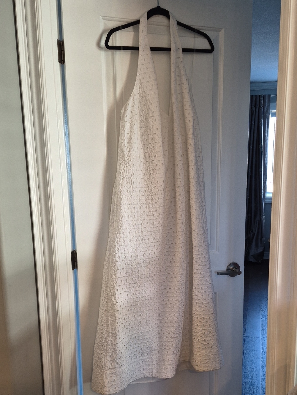 a new day White Halter Textured Maxi